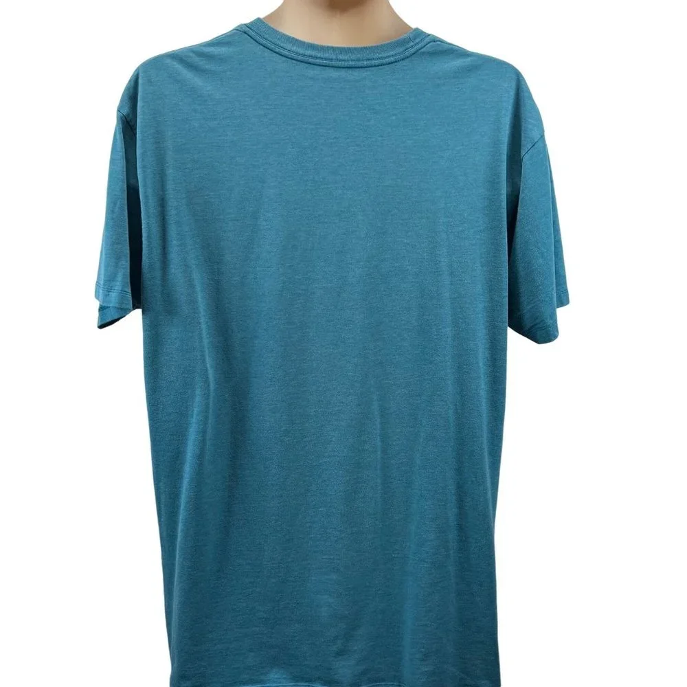 Patagonia Blue Short Sleeve Tee with Black Logo - Picture 5 of 7